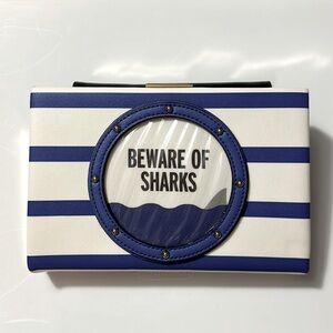 🦈🦈Kate Spade Emanuelle NWOT-Beware Of Sharks Shoulder Bag /Clutch Bag 🦈